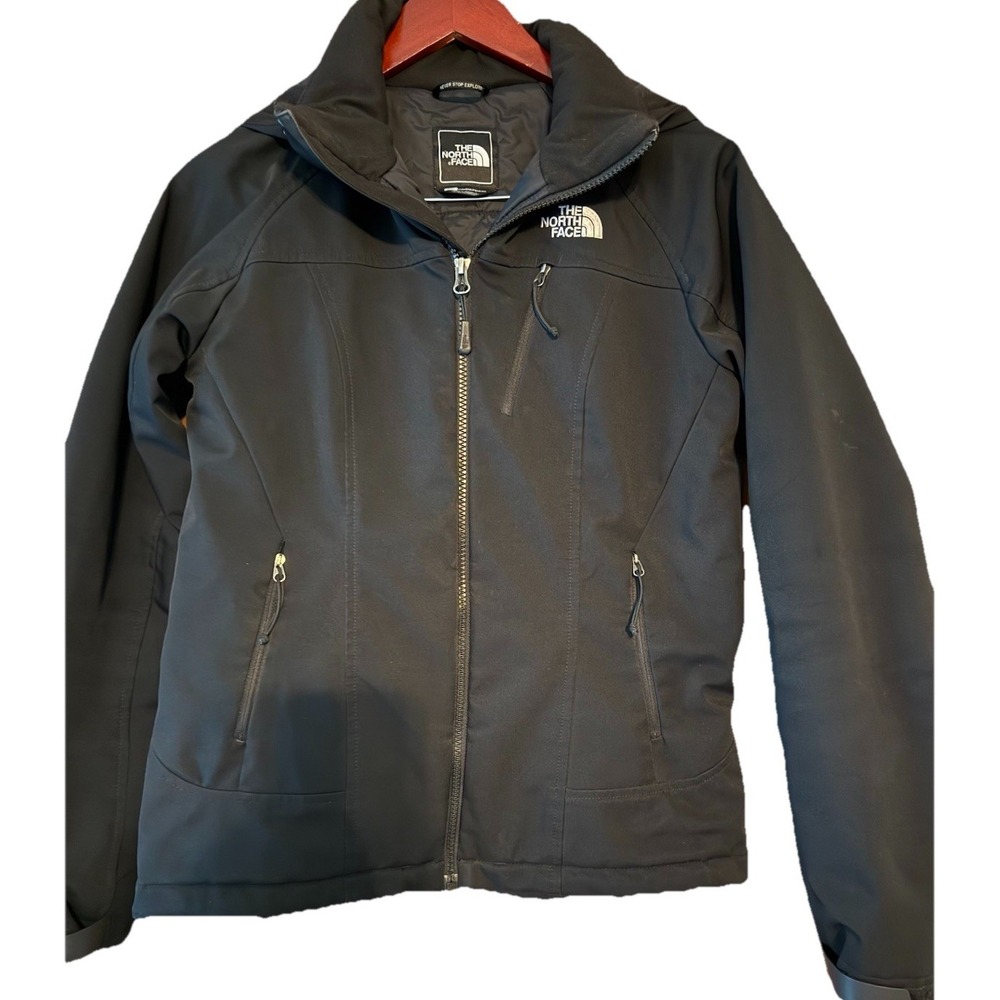 Women's North face Coat With Hood Medium Weight Water Resistant Fall / Winter